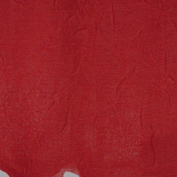 Coldwater Creek Blouse Womens Small Red Top Shirt P Button Textured Sheer - Picture 5 of 7